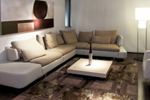 luxurious sofa and table